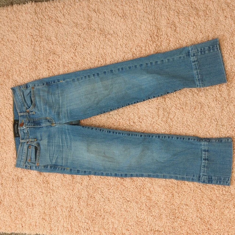 Calvin Rucker Blue Mid Rise Cropped‎ Denim Jeans 2